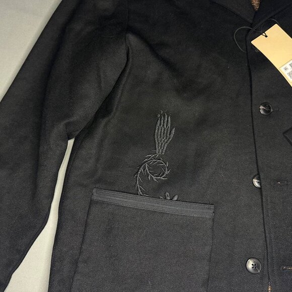 Brand New Scotch Soda Men's Embroidered Wool-Blend Blazer Size M - Picture 3 of 13